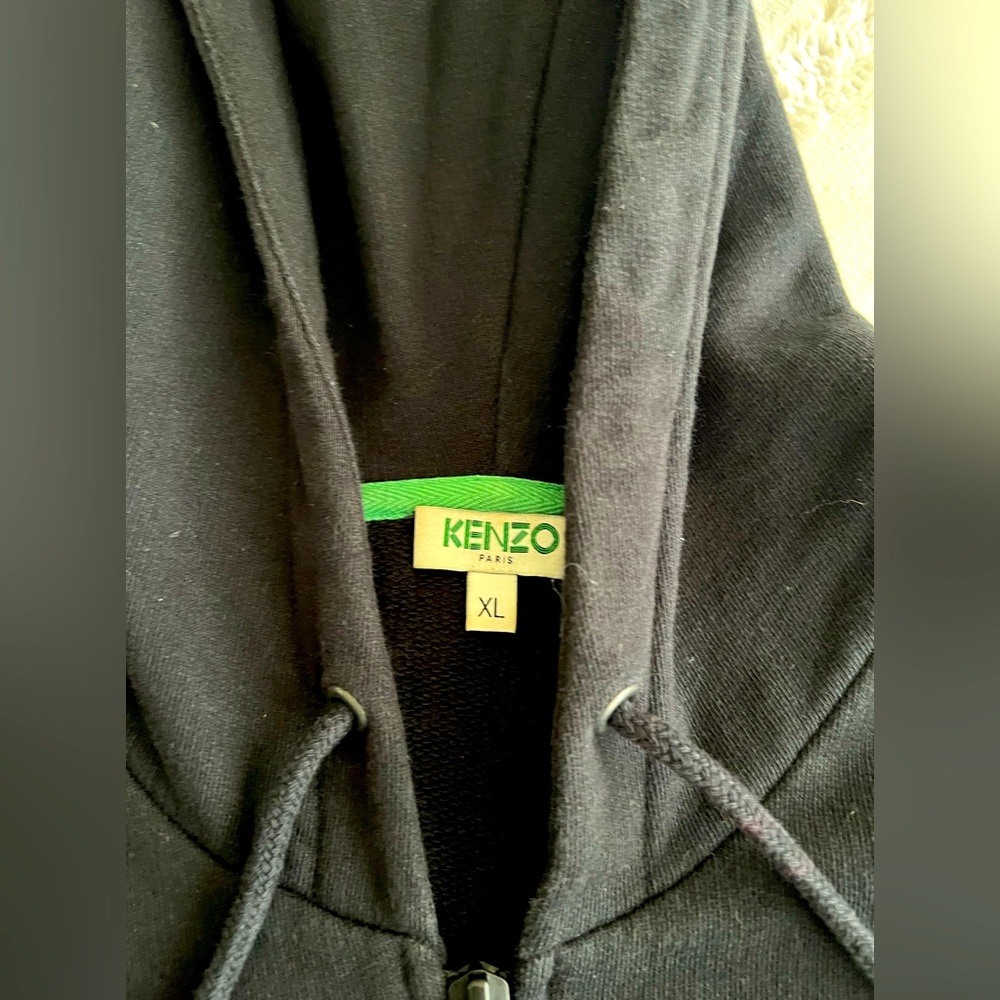 Kenzo XL Tiger embroidered tiger hoodie